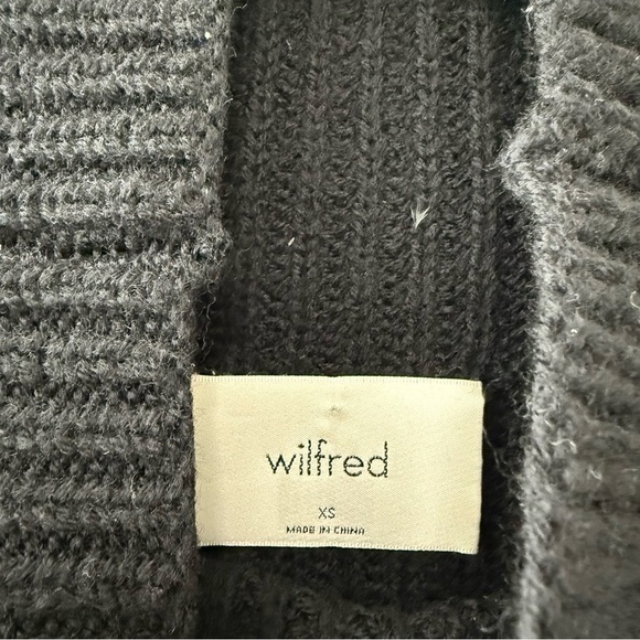 Aritzia Wilfred Montpellier Turtleneck Sweater Black Merino Wool Sz XS - Picture 9 of 16